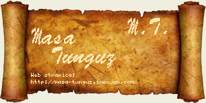 Maša Tunguz vizit kartica